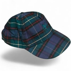 Plaid vintage baseball cap